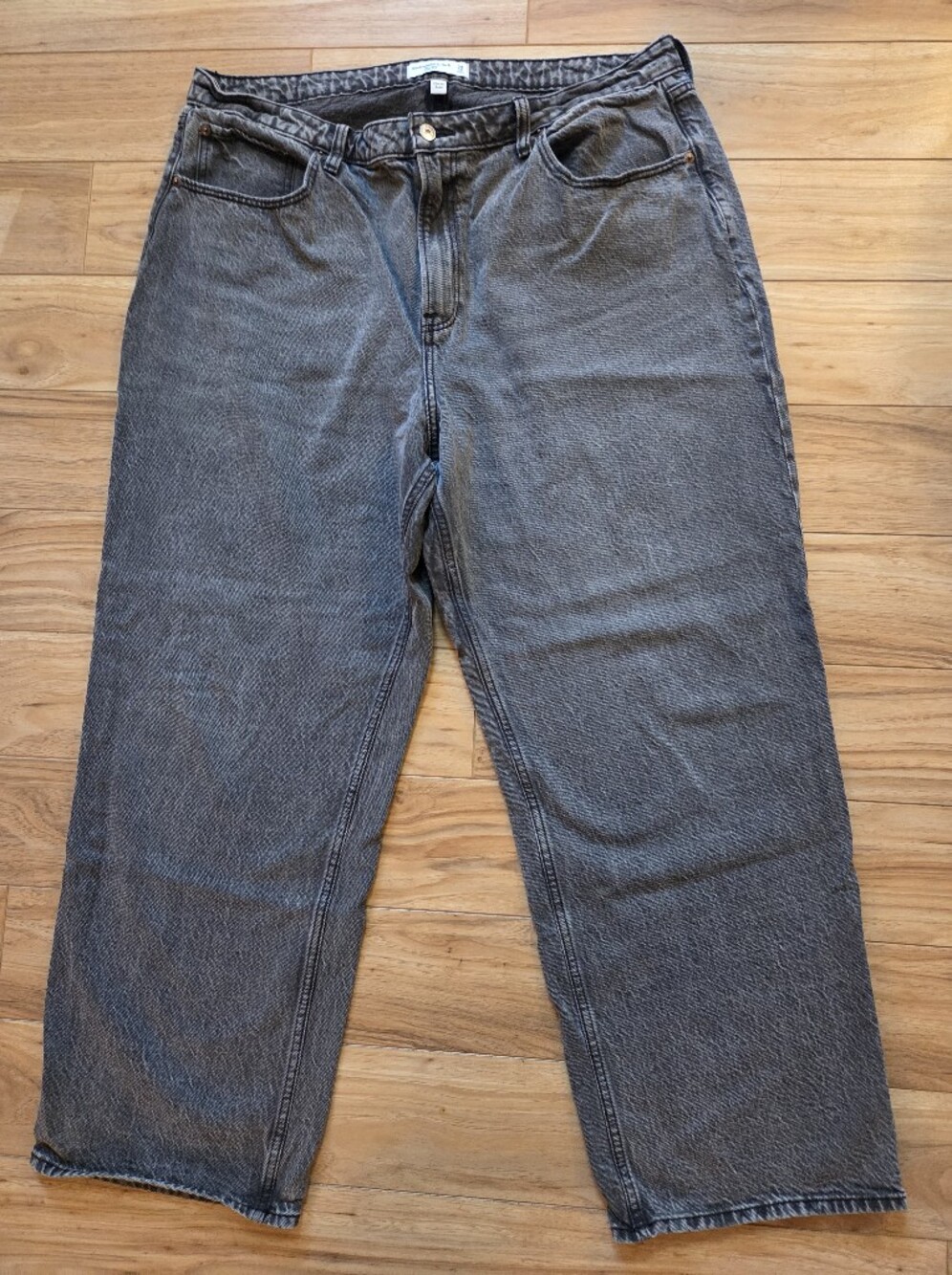 Abercrombie Fitch Jeans Womens 34/18 Black The Loose High Rise Curve Love